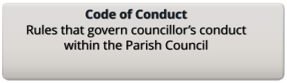 Code of Conduct Rules that govern councillor’s conduct within the Parish Council